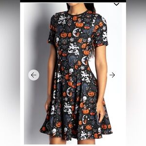 Long line trick or treat evil tee dress black milk Halloween